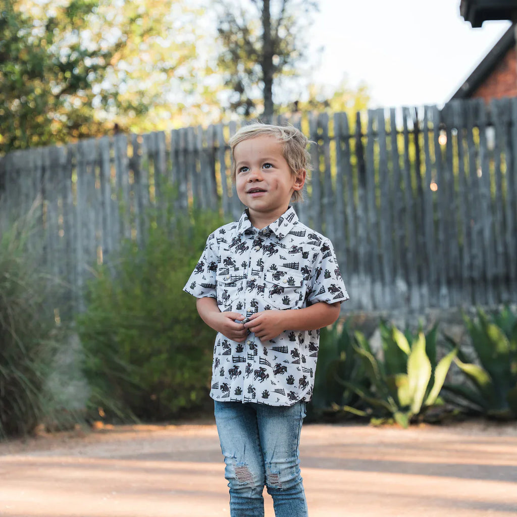 Burlebo Performance Western Shirt - Boys - pick color