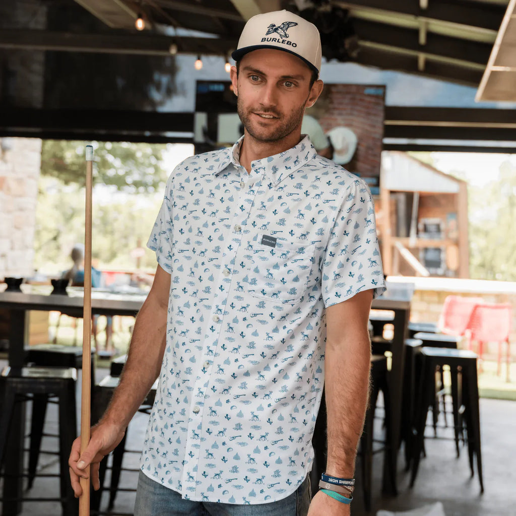 Burlebo Performance Button Up - Lone Star State