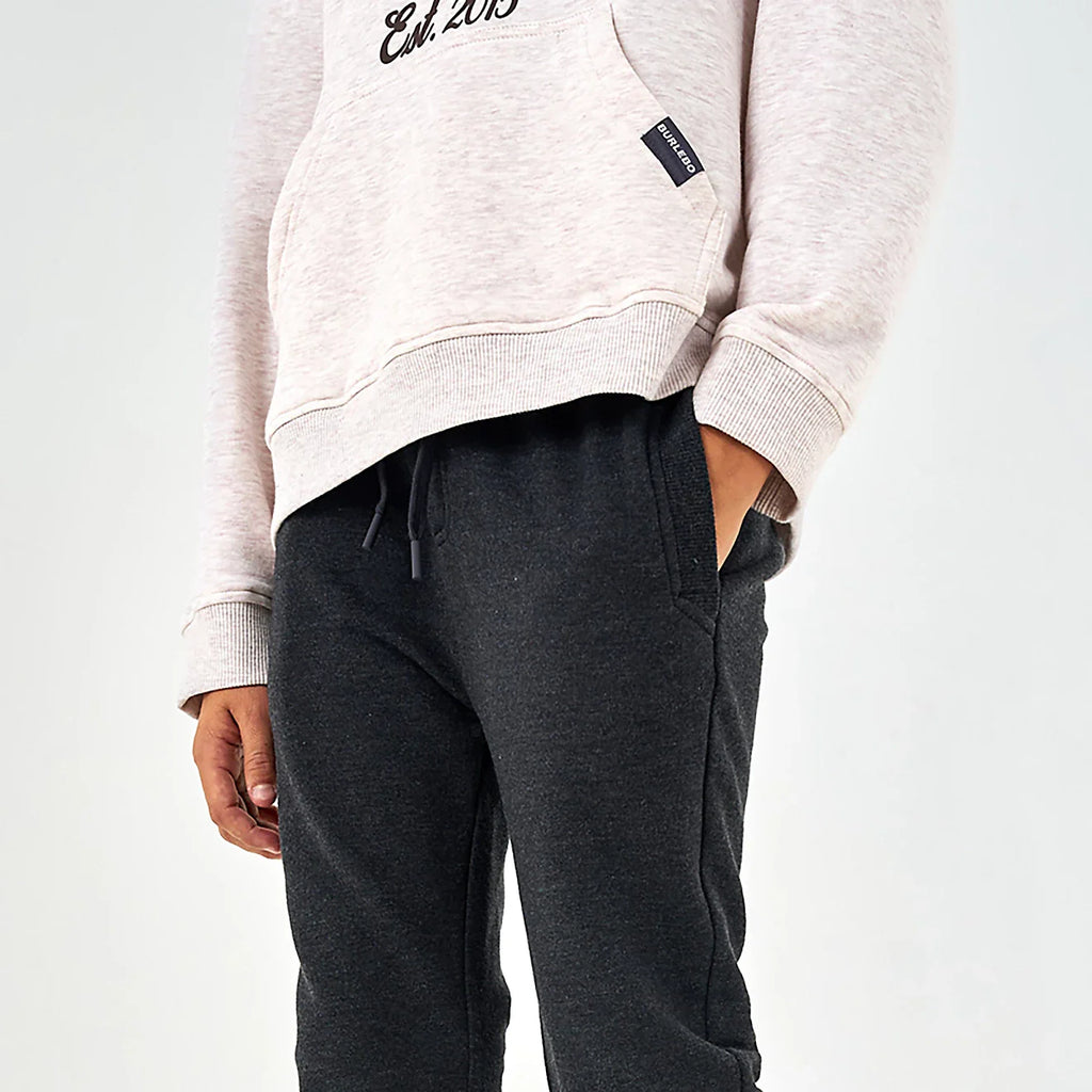 Burlebo Youth Fleece Jogger - Heather Black - Medium