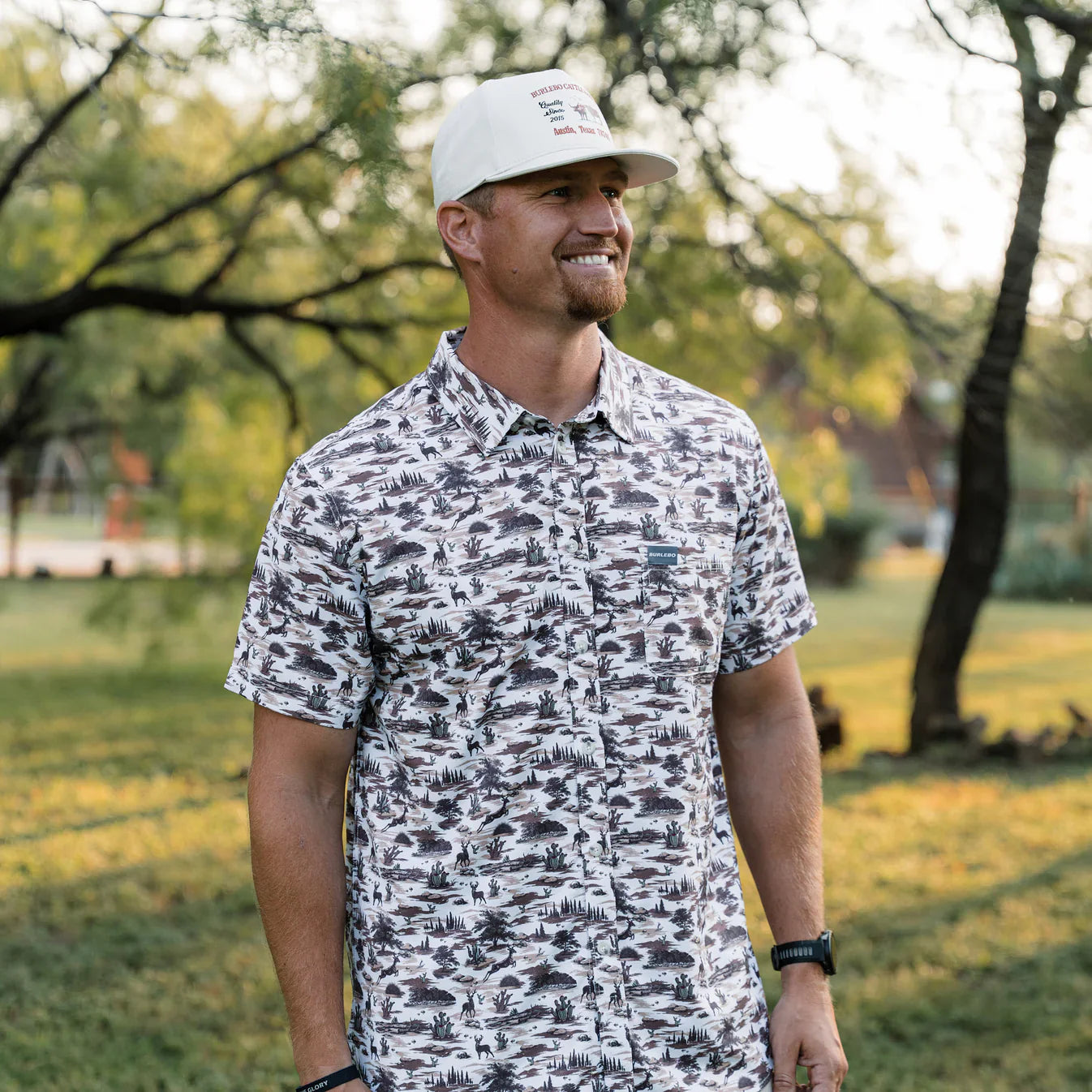 Burlebo Performance Button Up - Brush Country