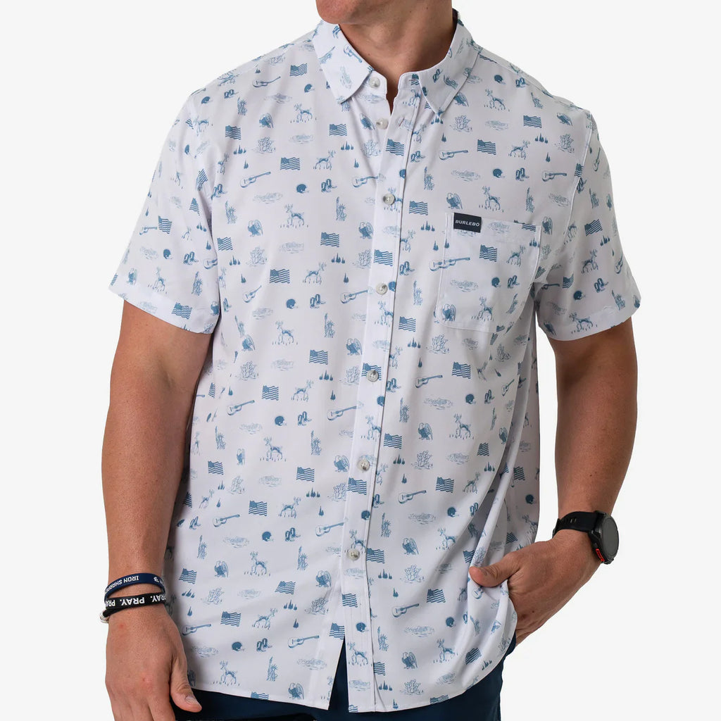 Burlebo Performance Button Up - pick color
