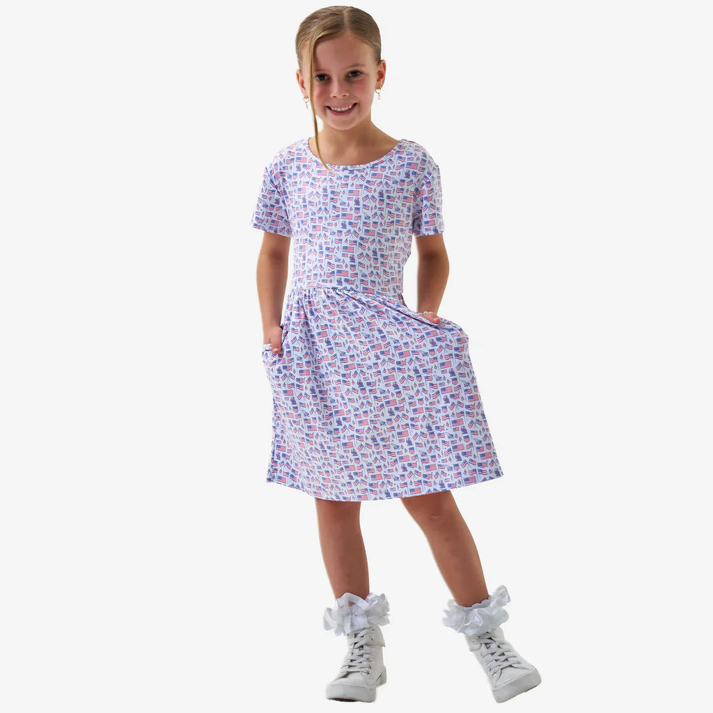 Burlebo Youth Moxie Dress - Old Glory