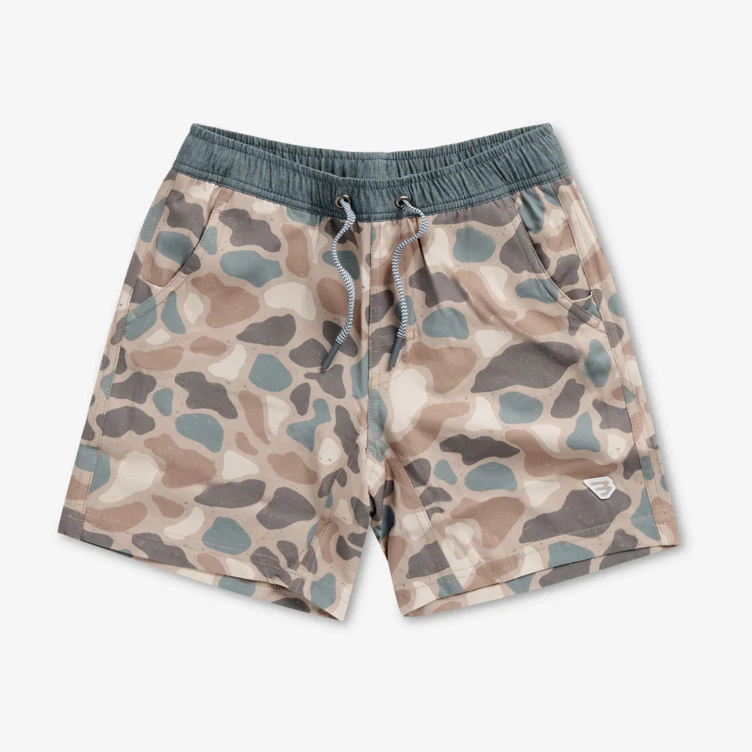 Burlebo Boys Athletic Shorts - Pintail Camo
