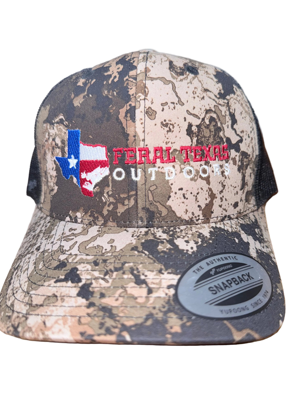 Feral Texas Outdoors Veil Camo Hat - Embroidered Logo