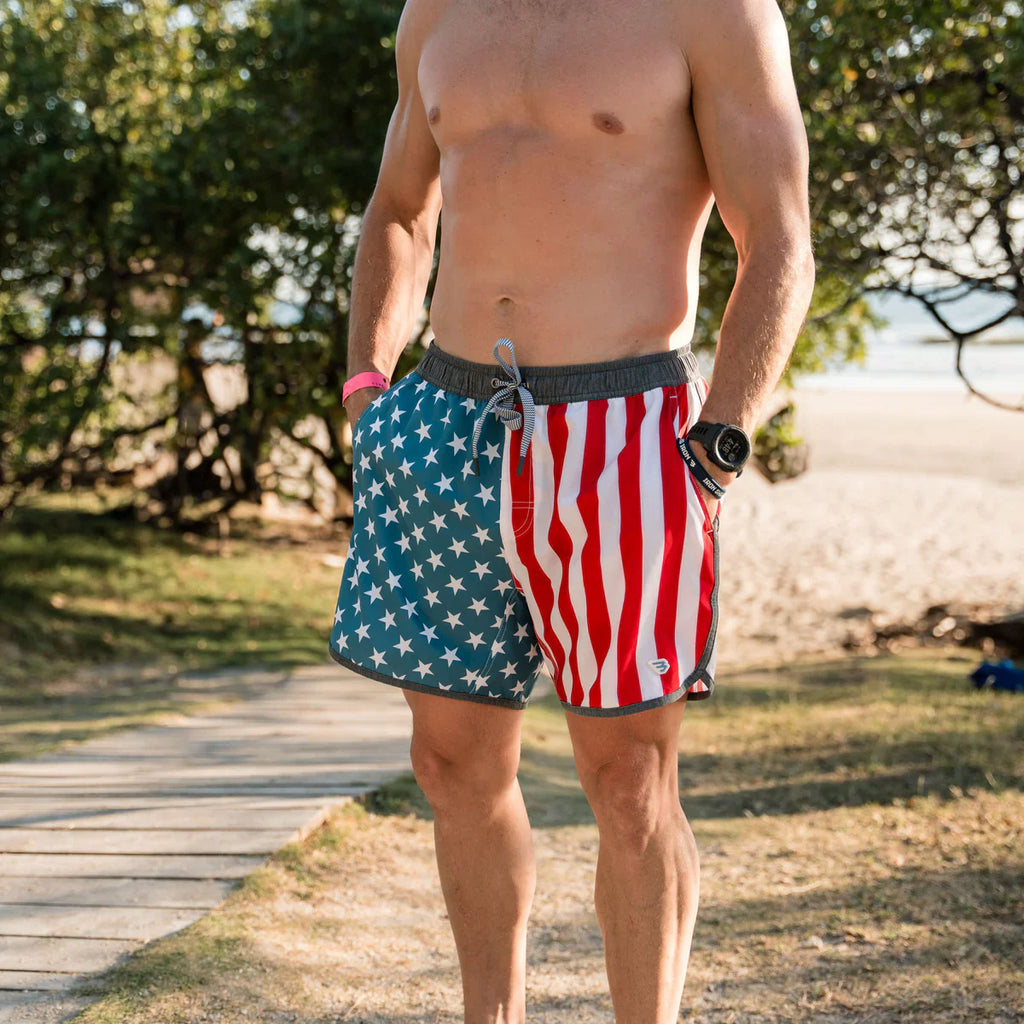 Burlebo Swim Trunk - Throwback USA