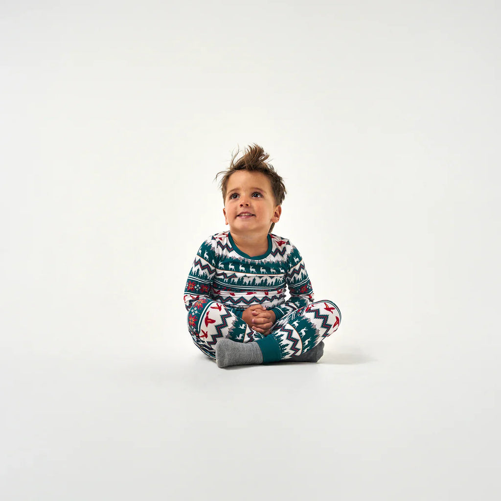 Burlebo Youth Pajama Set - Outdoors Christmas - ON SALE