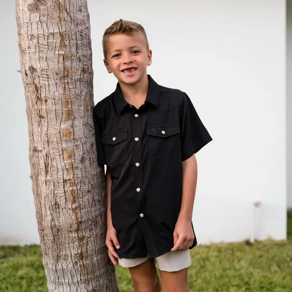 Burlebo Performance Western Shirt - Boys - pick color