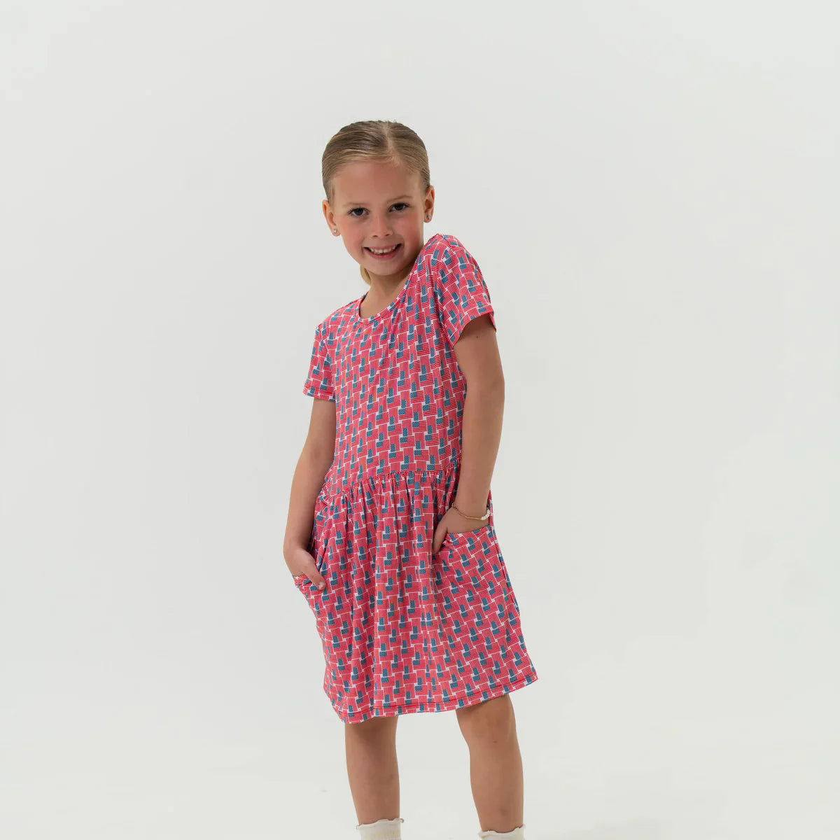 Burlebo Youth Moxie Dress - American Flags