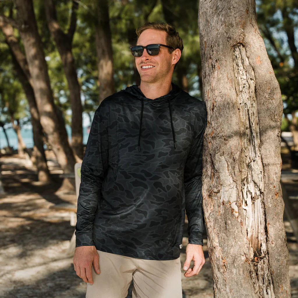 Burlebo Performance Hoodies - Black Camo
