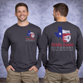 Feral Texas Outdoors Charcoal Heather Long Sleeve Shirt