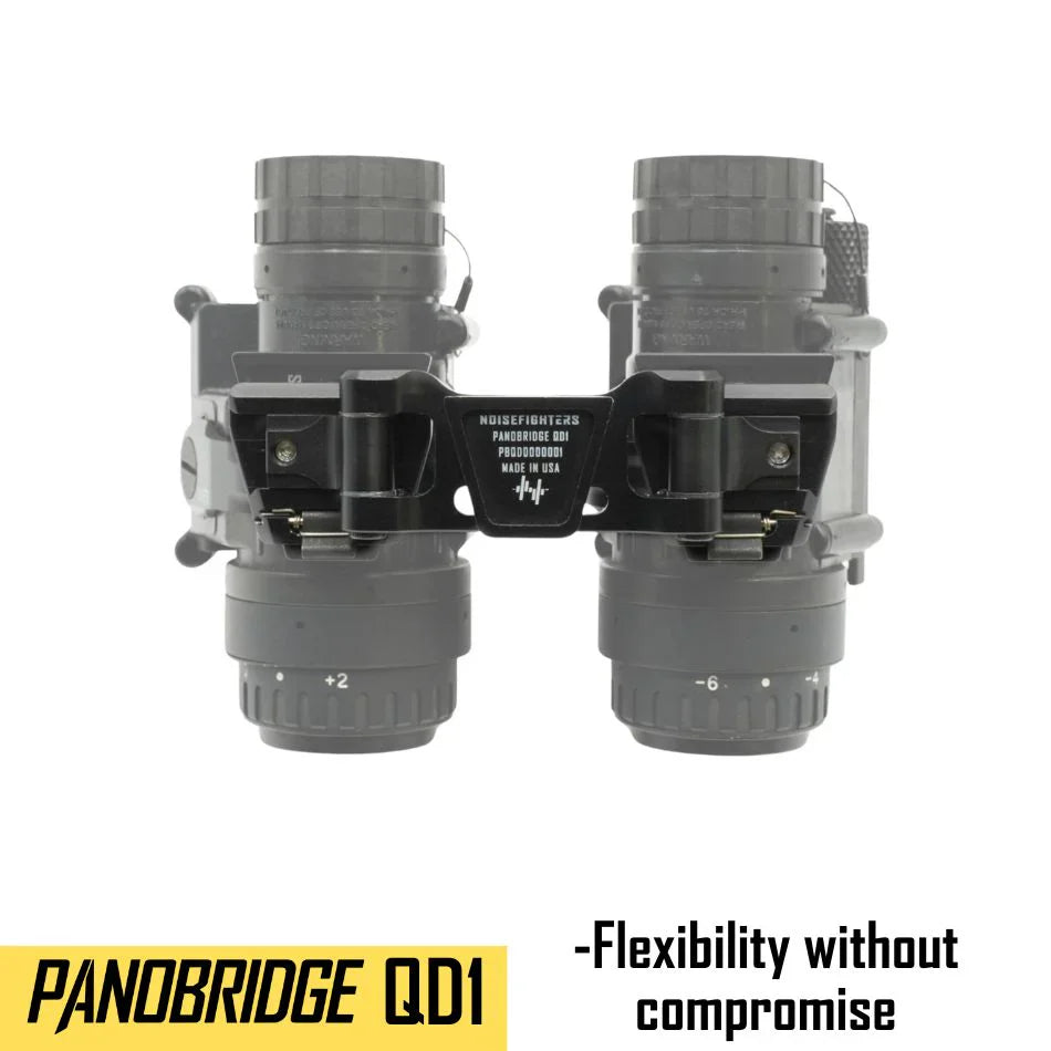 Noisefighters Panobridge QD1: Thermal / Night Vision Bridge with Dual QD Dovetail Arms