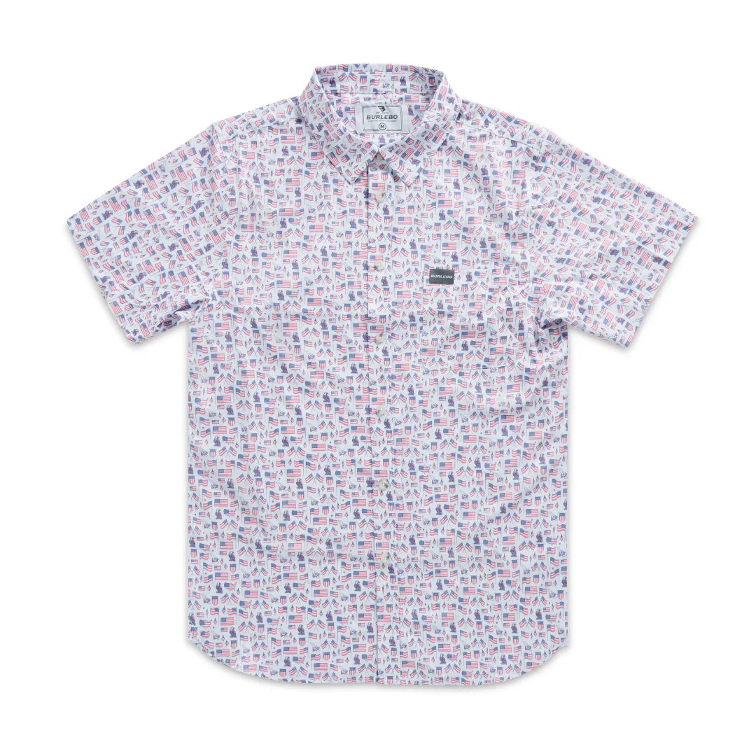 Burlebo Performance Button Up - Old Glory