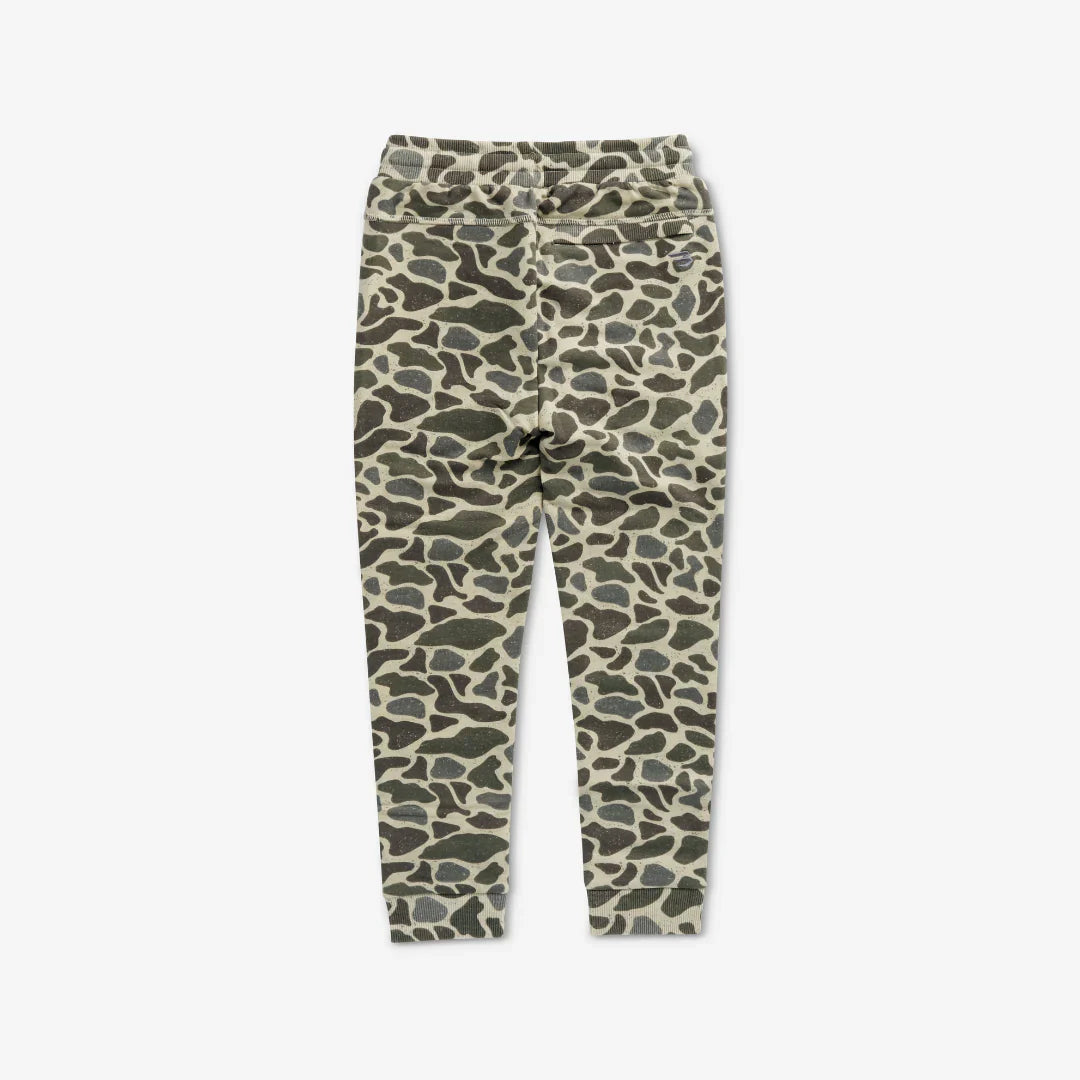 Burlebo Youth Fleece Jogger - Classic Deer Camo - Medium