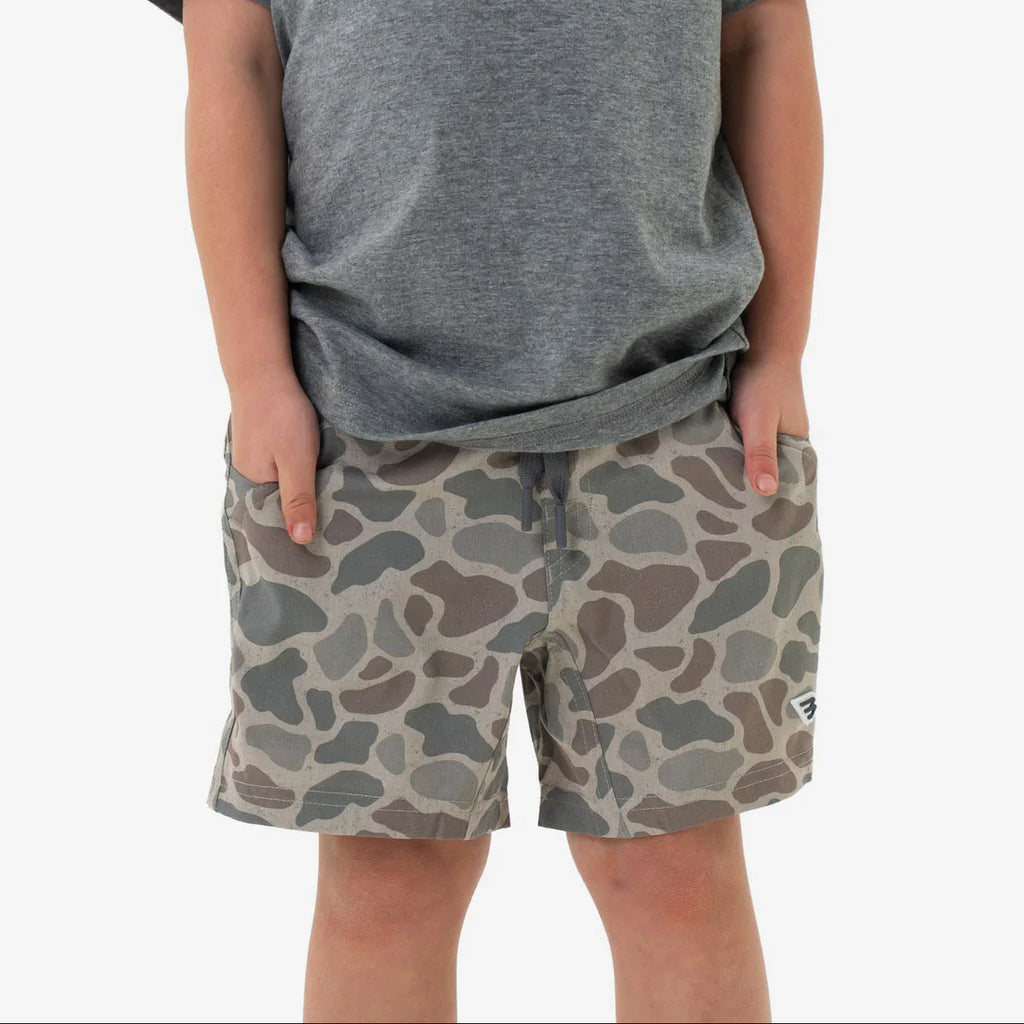Burlebo Boys Athletic Shorts - Classic Deer Camo
