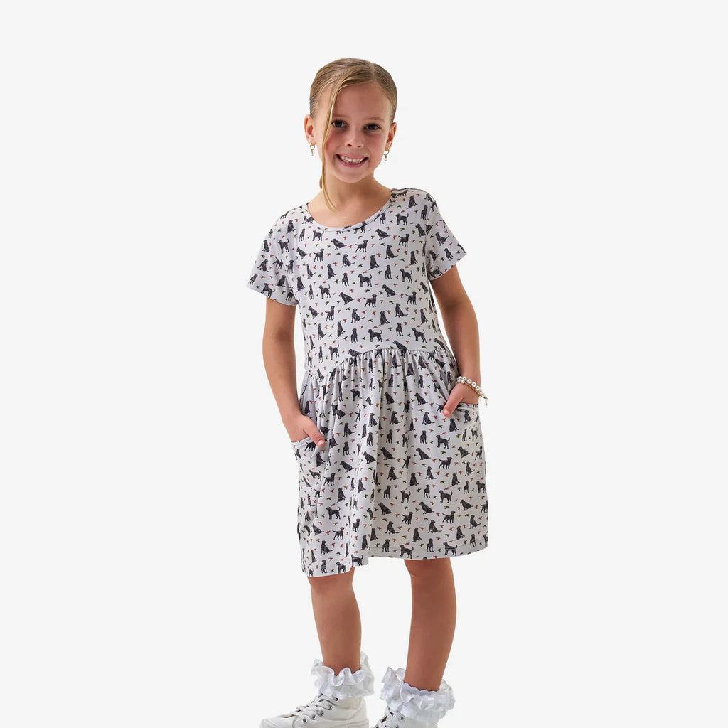 Burlebo Youth Moxie Dress - Ducks and Dogs