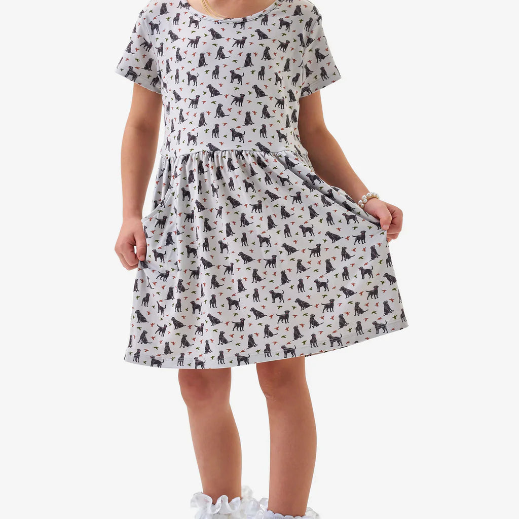 Burlebo Youth Moxie Dress - Ducks and Dogs