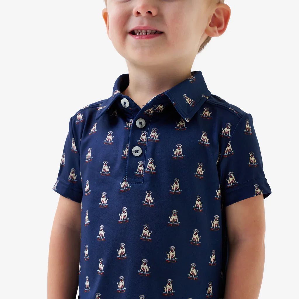 Burlebo Youth Performance Polo - Skate Dog