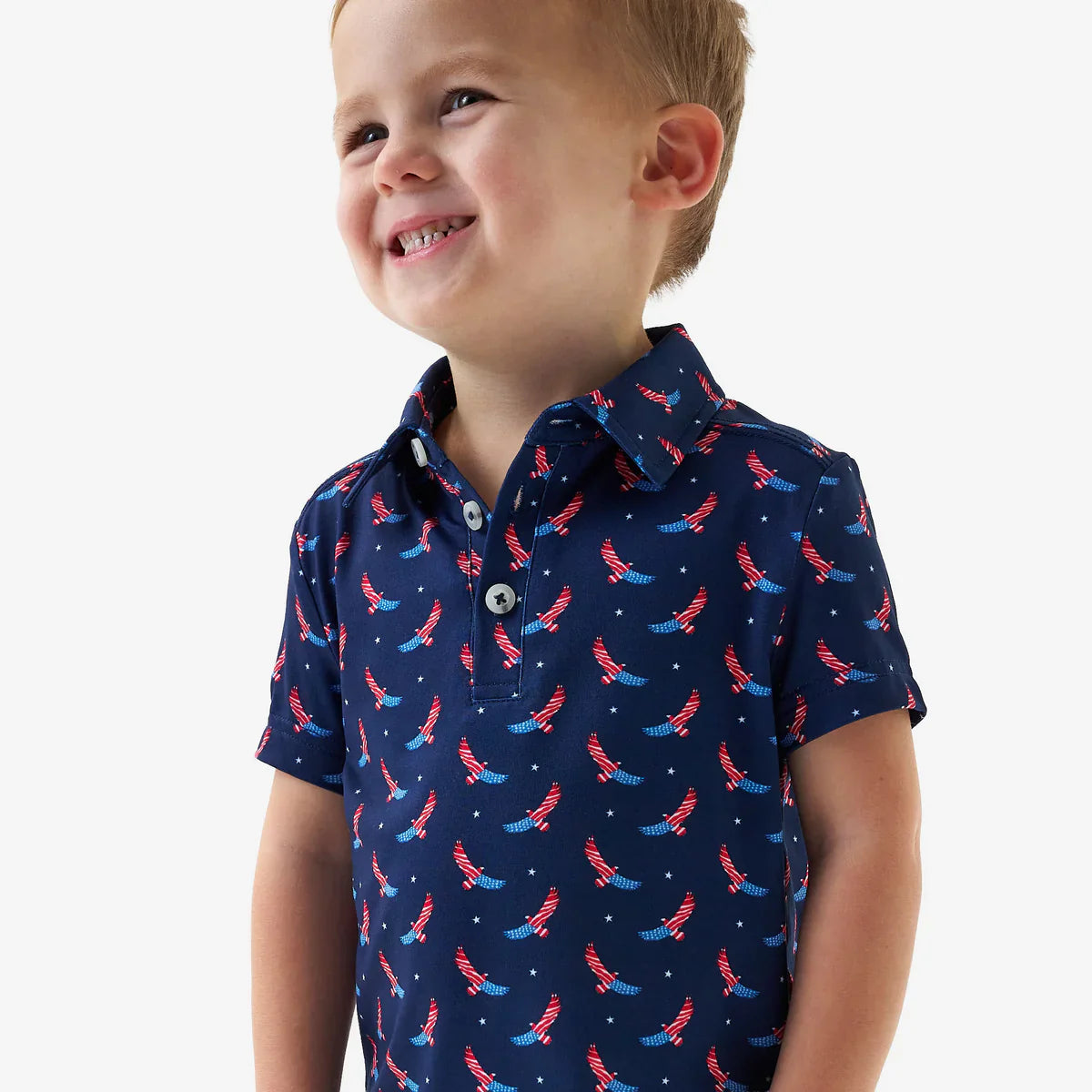 Burlebo Youth Performance Polo - USA Eagle