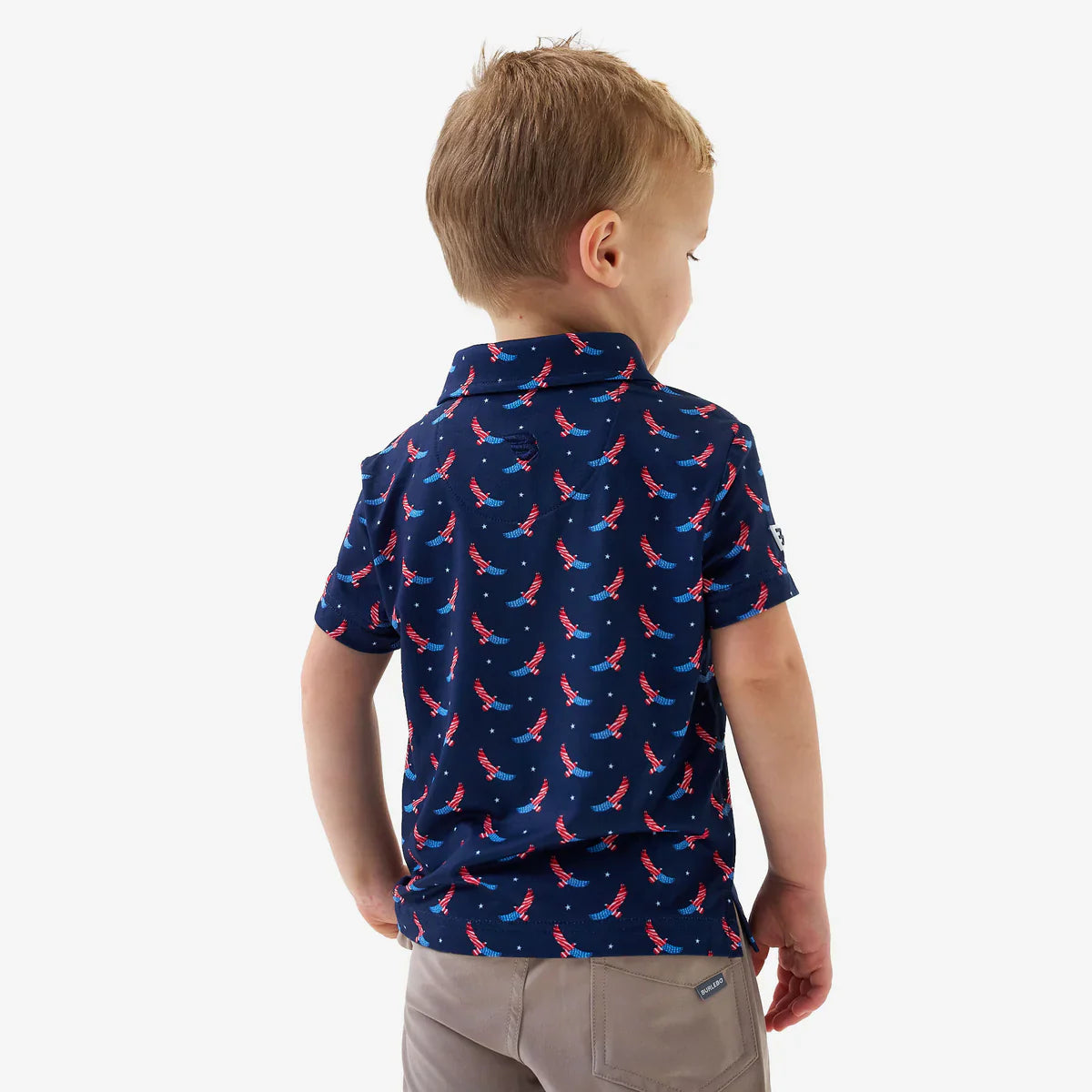 Burlebo Youth Performance Polo - USA Eagle