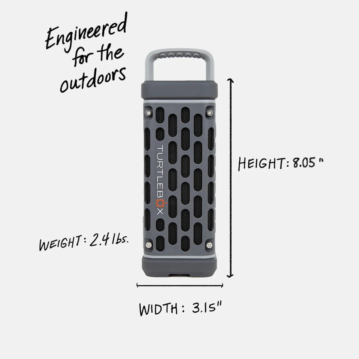 Turtlebox Ranger Speaker - Gray